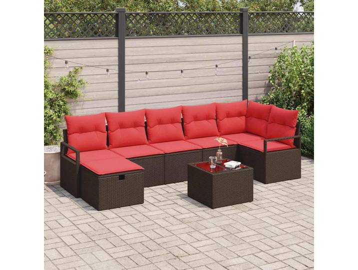 vidaXL Sofa Set 5 stk. Poly-Rattan