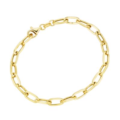 Armband SMART JEWEL "Glieder oval, Silber 925", gold, Armbänder, Damen, 19cm, Silber 925 (Sterlingsilber), Armband
