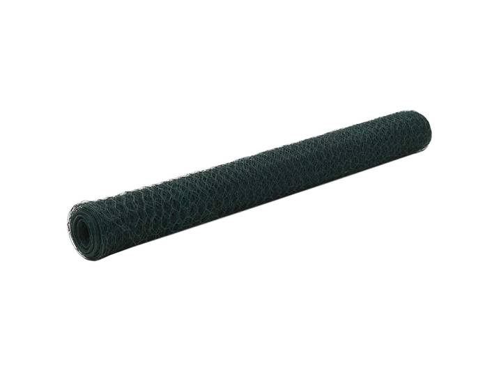 vidaXL Drahtzaun Stahl mit PVC-Beschichtung 25x1,2 m Grün