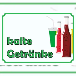 HB-Druck kalte Getränke Schild A5 (148x210mm)