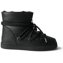 Inuikii für Damen. 1001.003.0252 Lederstiefel Full Leather schwarz (39), Wohnung, Schnürsenkel, Lässig