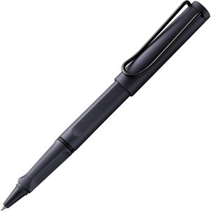Lamy Tintenroller safari 3E2 steel black, Strichbreite 0,3mm, Schreibfarbe blau