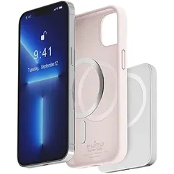 Puro ICON MAG MagSafe Hülle für Apple iPhone 14 Pro, pink (Apple iPhone 14 Pro), Smartphone Hülle, Rosa