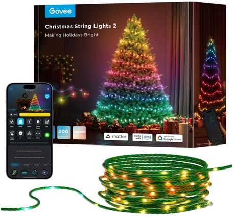 Govee Julelyskæde Indendørs/Udendørs LED - 20M - Grøn