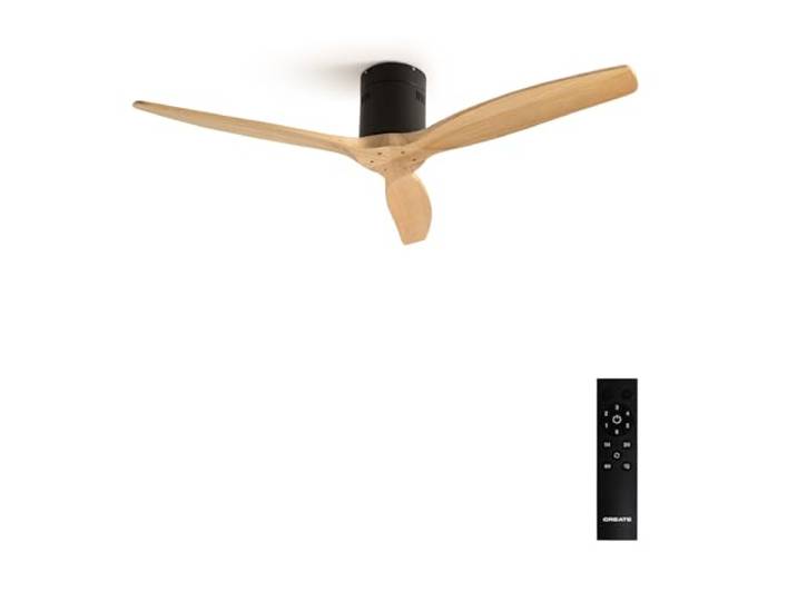 CREATE/WINDCALM DC/Black DC motor plafondventilator natuurlijke houten messen/Silent, timer