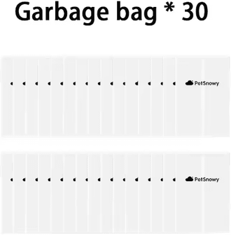 Inspire Picks PetSnowy FreshCare Maintenance Kit Deodorizing Tablets, Waste Bags & Desiccant Refills For Smart Cat Litter Systems garbage Bag 30