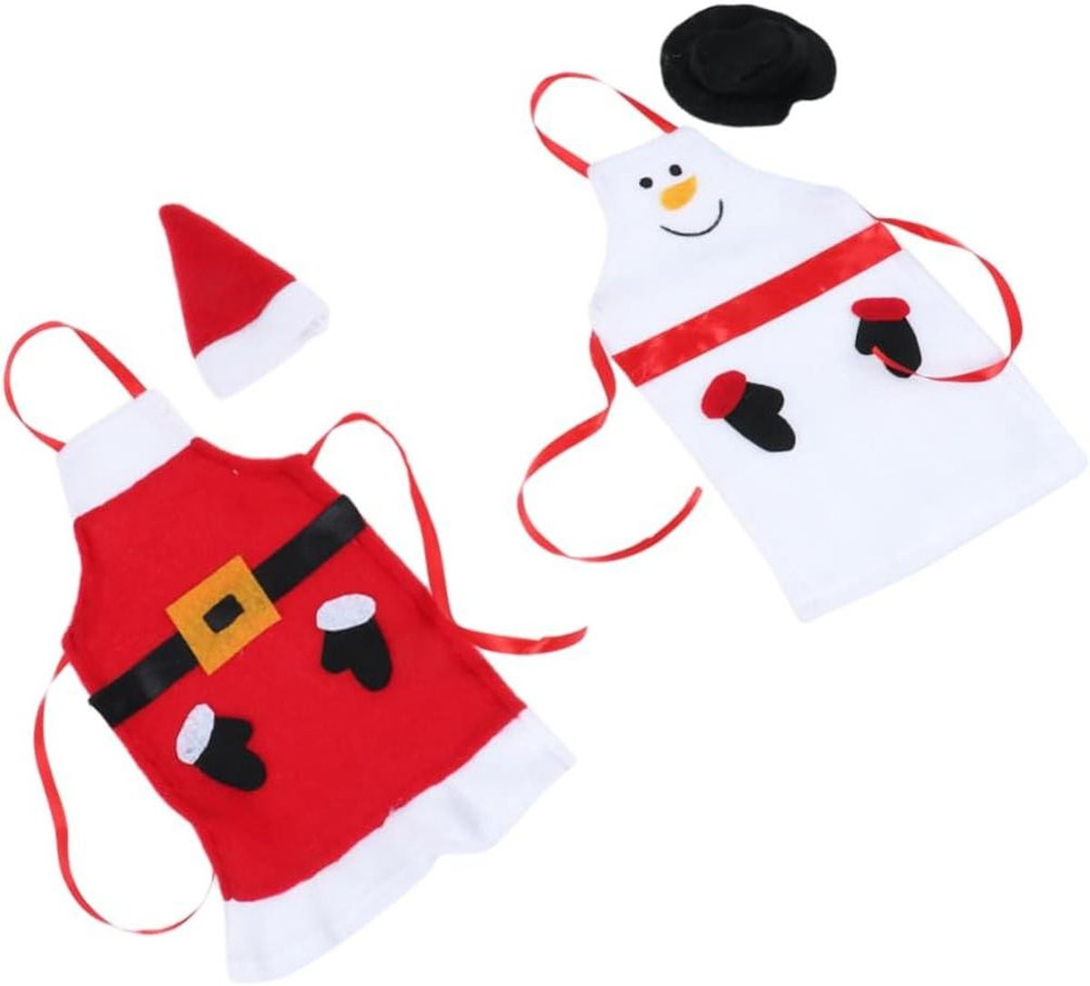 Feestelijke kerst wijnfleshoes voor volwassenen - 13 x 22 x 1 cm