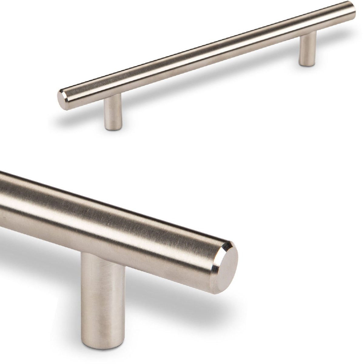 SOTECH Meubelgreep G17 Geborsteld Stanghandgreep met Boorgatafstand 128 mm