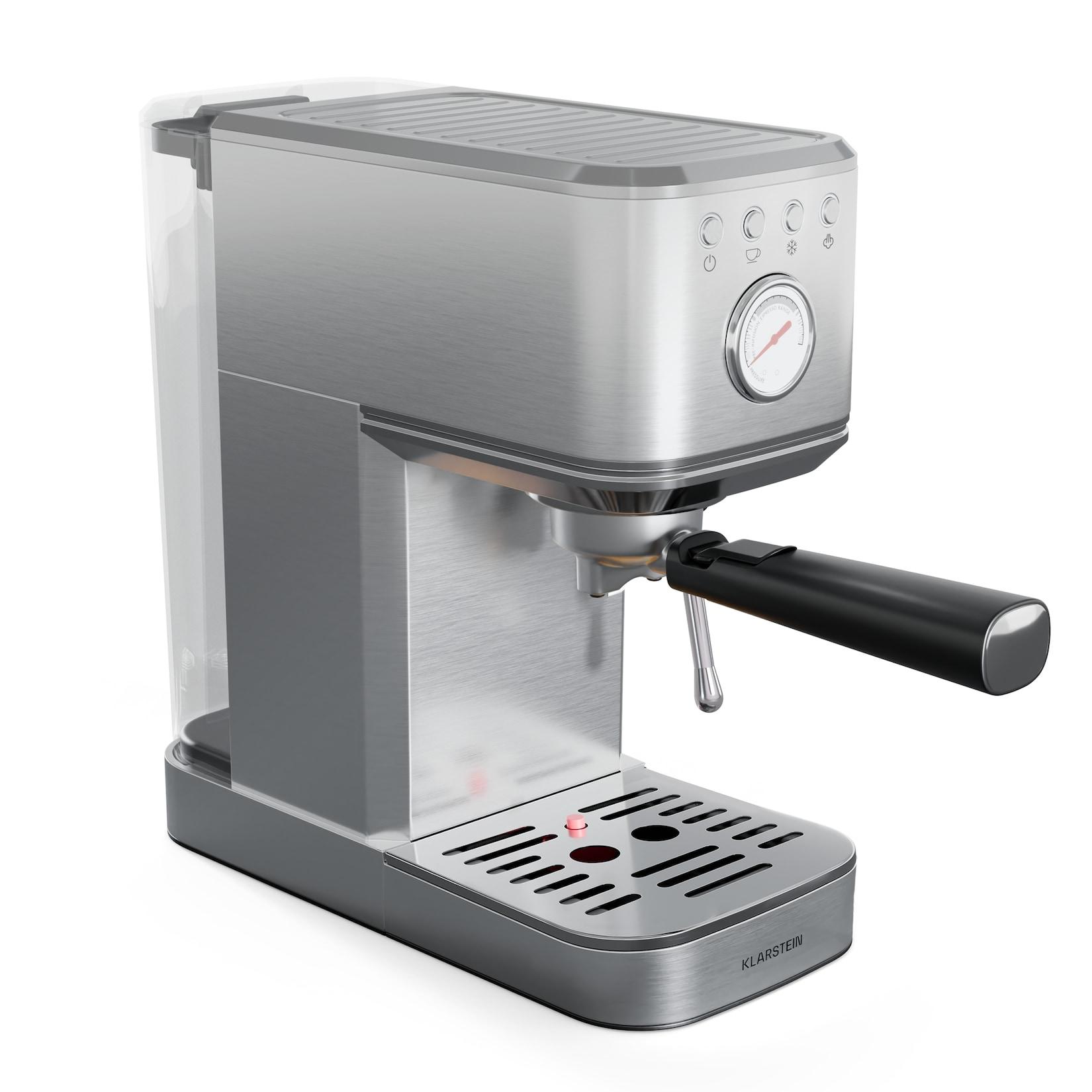 SteelPresso Slim Espressomaschine Siebträger inkl. Zubehör Edelstahl