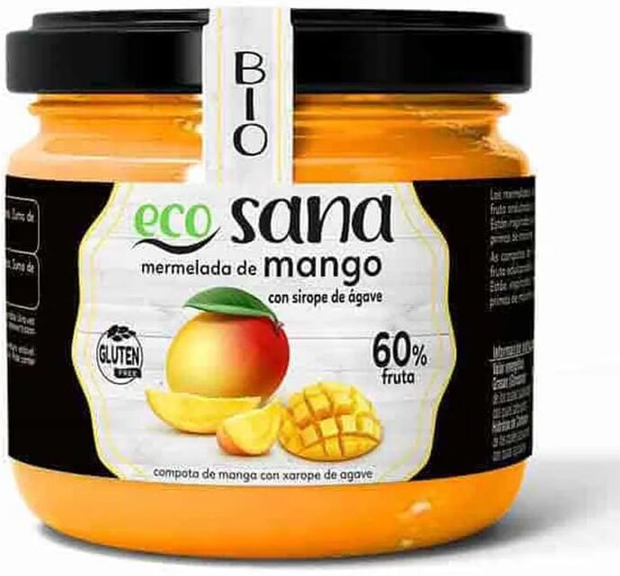 Ecosana MARMELADA EXTRA DE MANGA COM XAROPE DE AGAVE BIO 260g