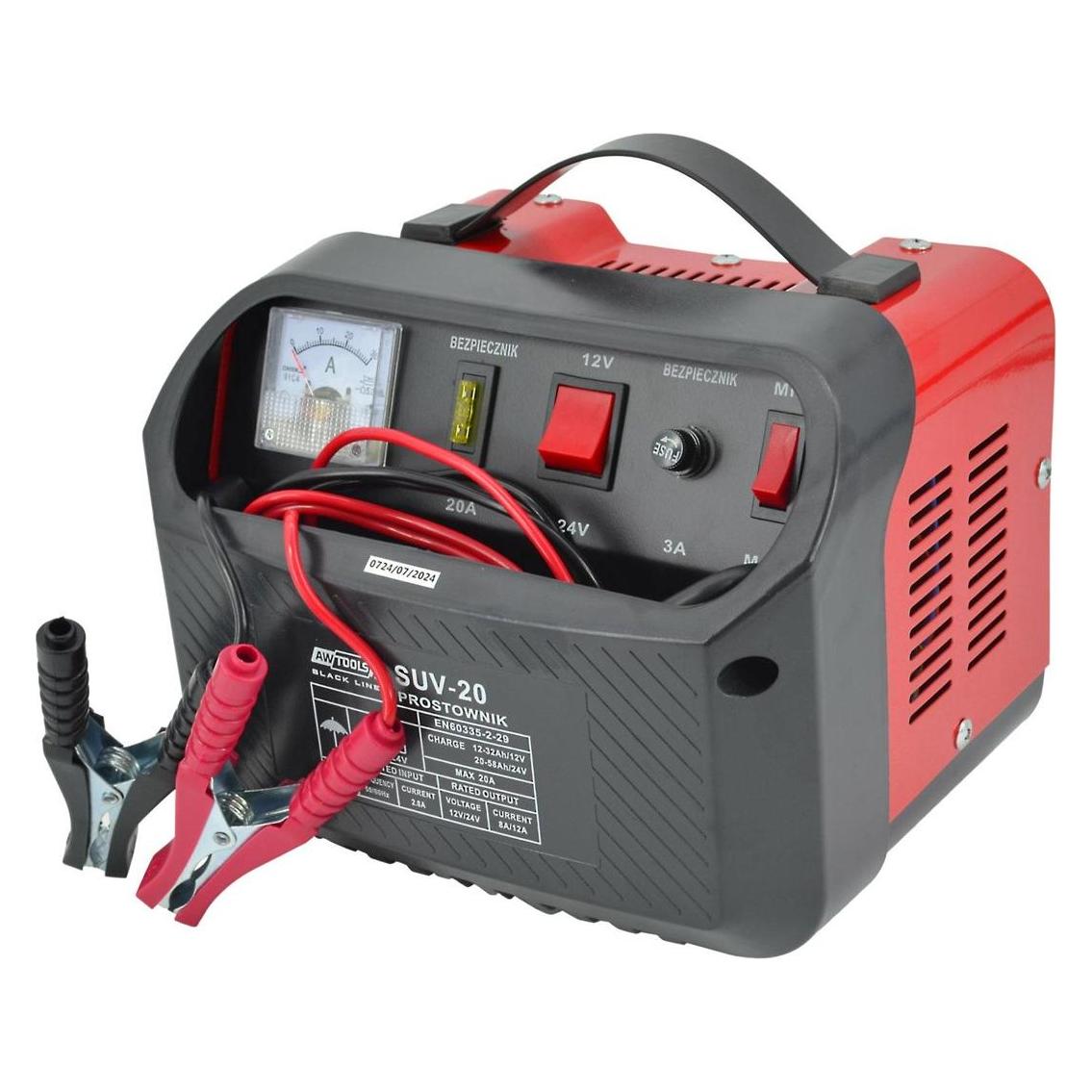 Awtools AW LADEGERÄT SUV-20 12V/24V /SCHWARZE LEITUNG (AW16250BL)
