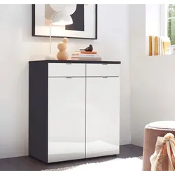 Wiemann Kommode Como Glas Weiß