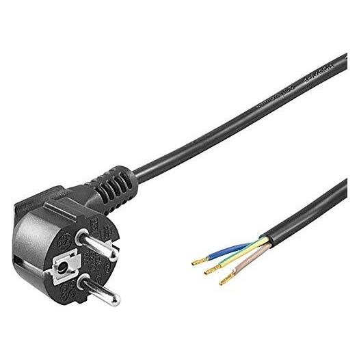 PremiumCord Flexo kabel s????????ov???? t?????????????ilov???? s????hlovou vidlic????????ern???? (2 m) (KPSFT2B)