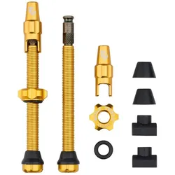 Wolf Tooth Tubeless Valve Stem Ventile, Clik Valve, 60mm, 2 Stk., gold