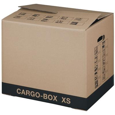 smartboxpro Umzugskarton Cargo-Box XS 455x380x345mm braun Packung mit 10 Stück