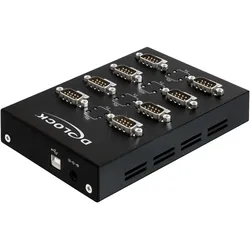 DELOCK 61860 - USB 2.0 Konverter, A Stecker auf 8x RS-232