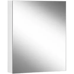 Schneider EASY Spiegelschrank, ohne Beleuchtung, eine Tür, Bandung wechselbar, 495x120x700mm, 177.052.01.02, Ausführung: CH-Norm/Steckdose rechts unten an Seitenwand