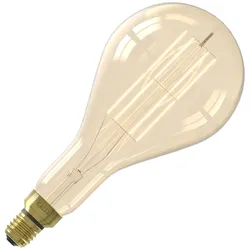 Calex | Splash High Lumen | Gold | Gerade Glühwendel | 10,5W | E27-Fassung