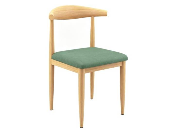FCZVWPR Gepolsterter Esszimmerstuhl, Küchenstuhl, Empfangshocker Robuster, Stapelbarer Stuhl Mit Kohlenstoffstahlrahmen, For Esszimmer Und Gewerbliche(Cyan)