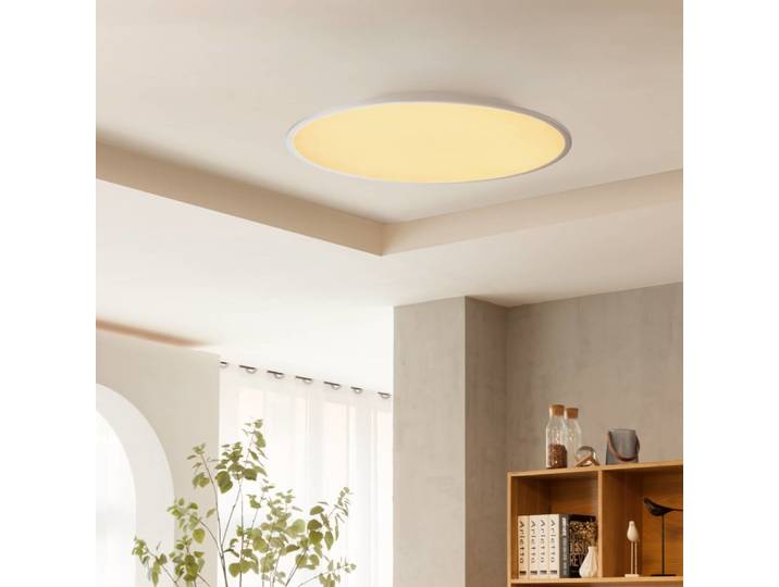 Plafonnier led en plastique gris
