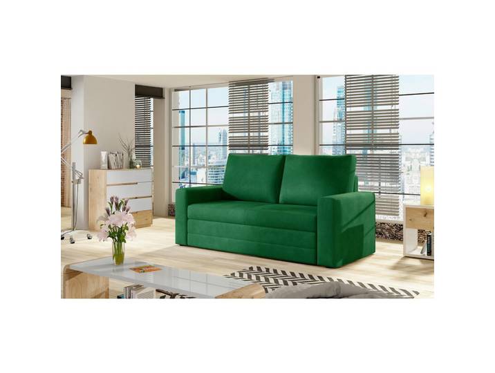 Schlafsofa Wave Grün, B: 150 cm