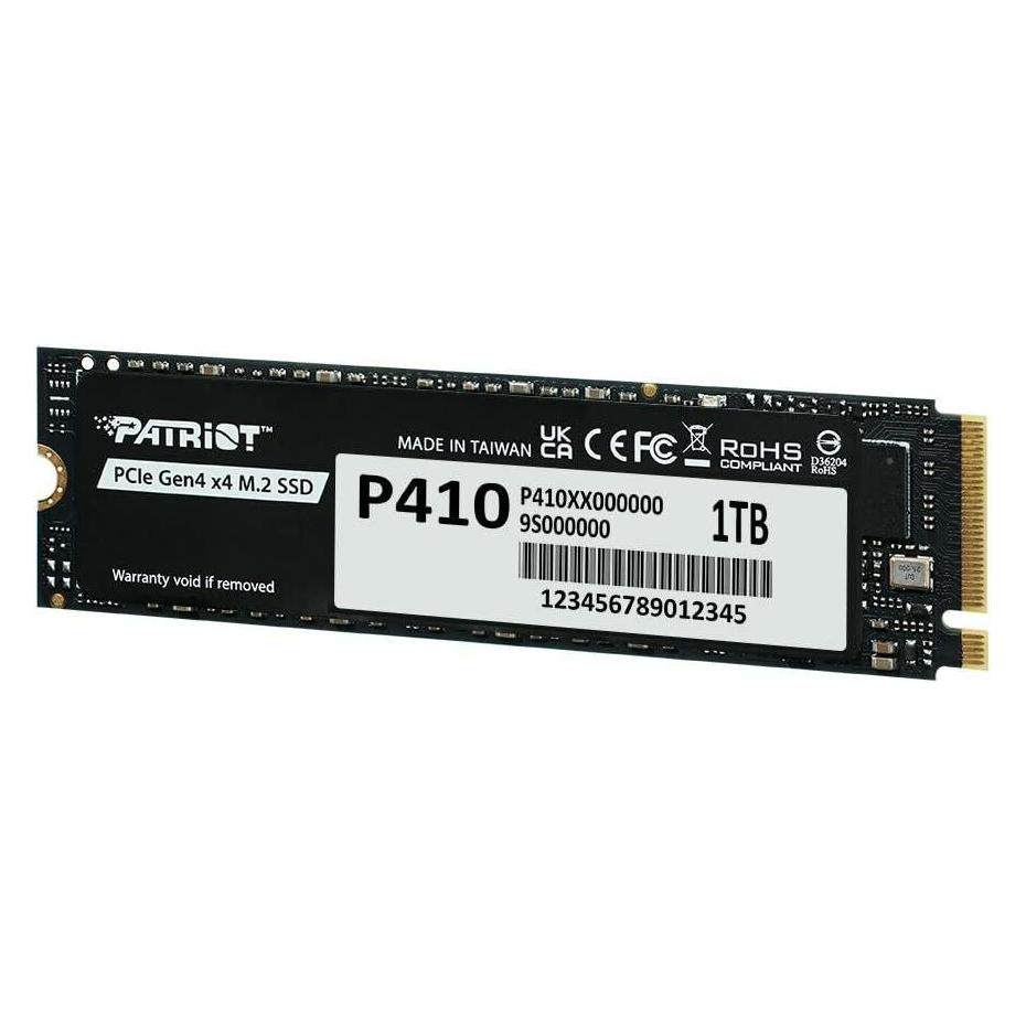 Patriot SSD 1TB M.2 P410 PCIe 4.0 5000/4500 (1000 GB, M.2 2280) (P410P1TBM28H)