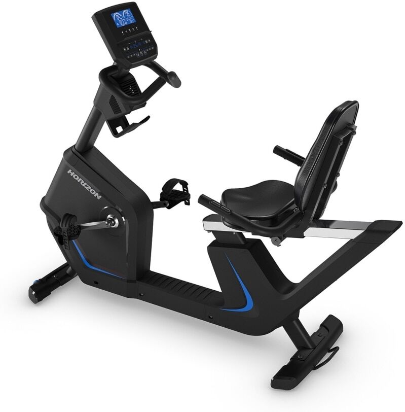 Horizon Bicicleta reclinada 5.0R Fitness. Negro