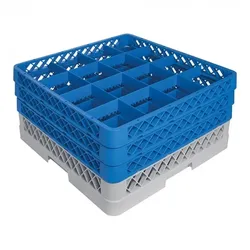 Glas-Sockelkorb 3x CR 16 | Ø11,2x20(h)cm | 50x50x22(h)cm