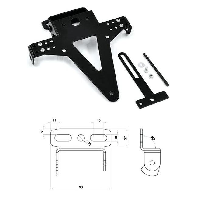 Progress Line Kennzeichenhalter Uni Typ7 Sw Verst (Universal) (390007)