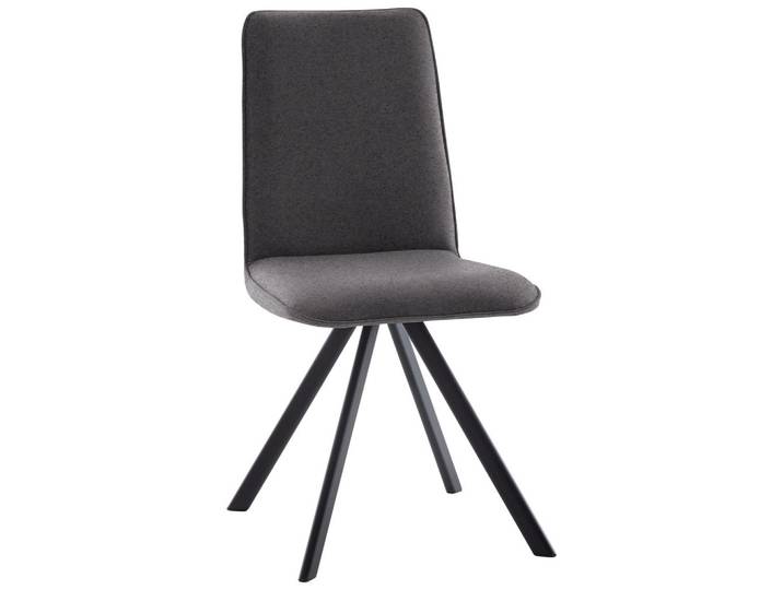 Cantus Stuhl, Schwarz, Grau, Metall, Uni, 48x93x60 cm, Esszimmer, Stühle, Esszimmerstühle