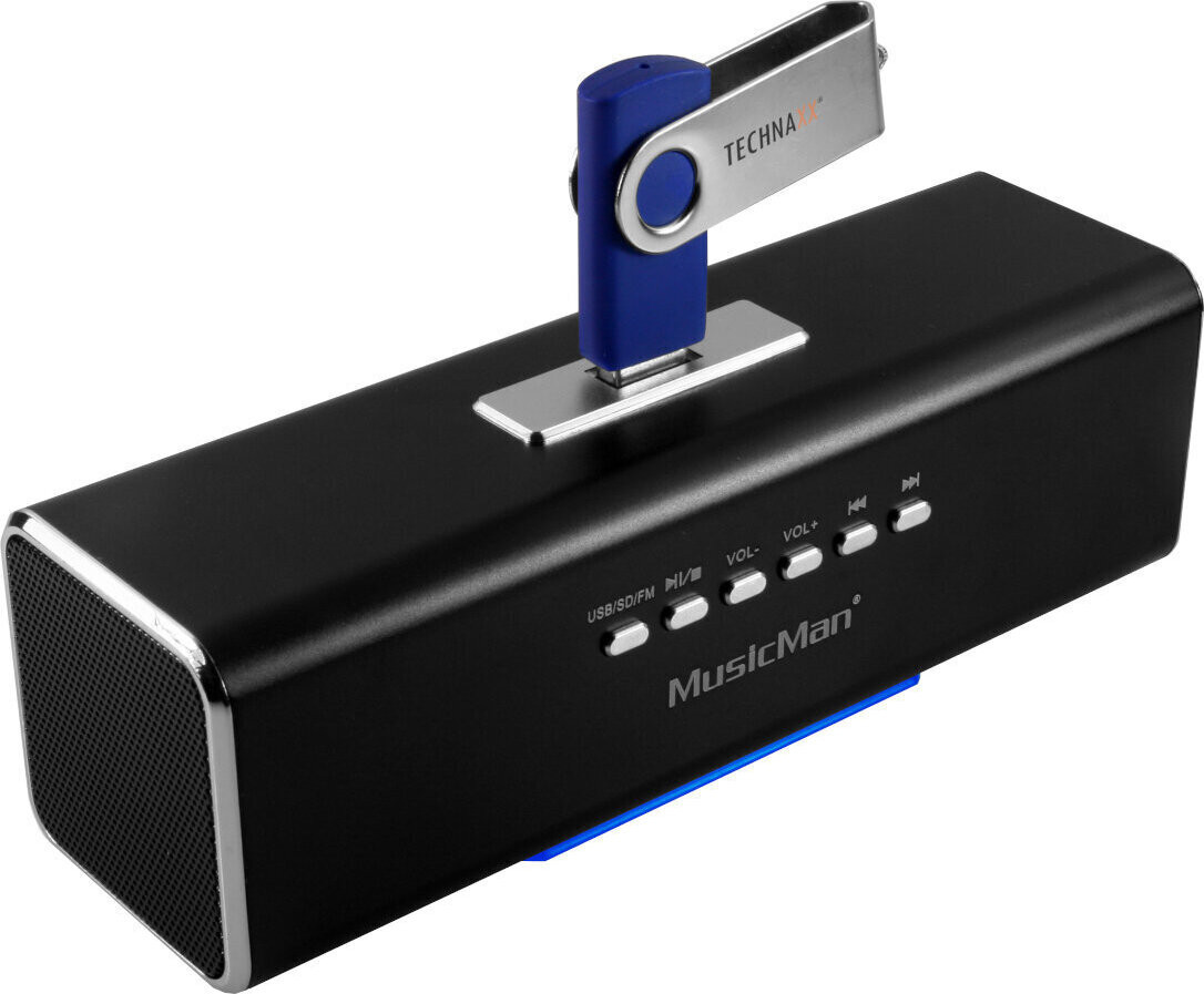 Technaxx MusicMan MA Soundstation universele geluidsbox met 6 Watt vermogen en 150 - 18000 Hz frequentiebereik