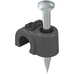 OBO ISO-Nagel-Clip 12mm, L35, tief-sw 2012 35 SW