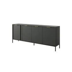 Sideboard   ¦ schwarz ¦ Maße (cm): B: 202,9 H: 81,4