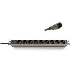 OEM 19" rozvodnÃ1⁄2 panel,, 1U, IEC320, dÃlka (CAT5e, 2.50 m), Netzwerkkabel