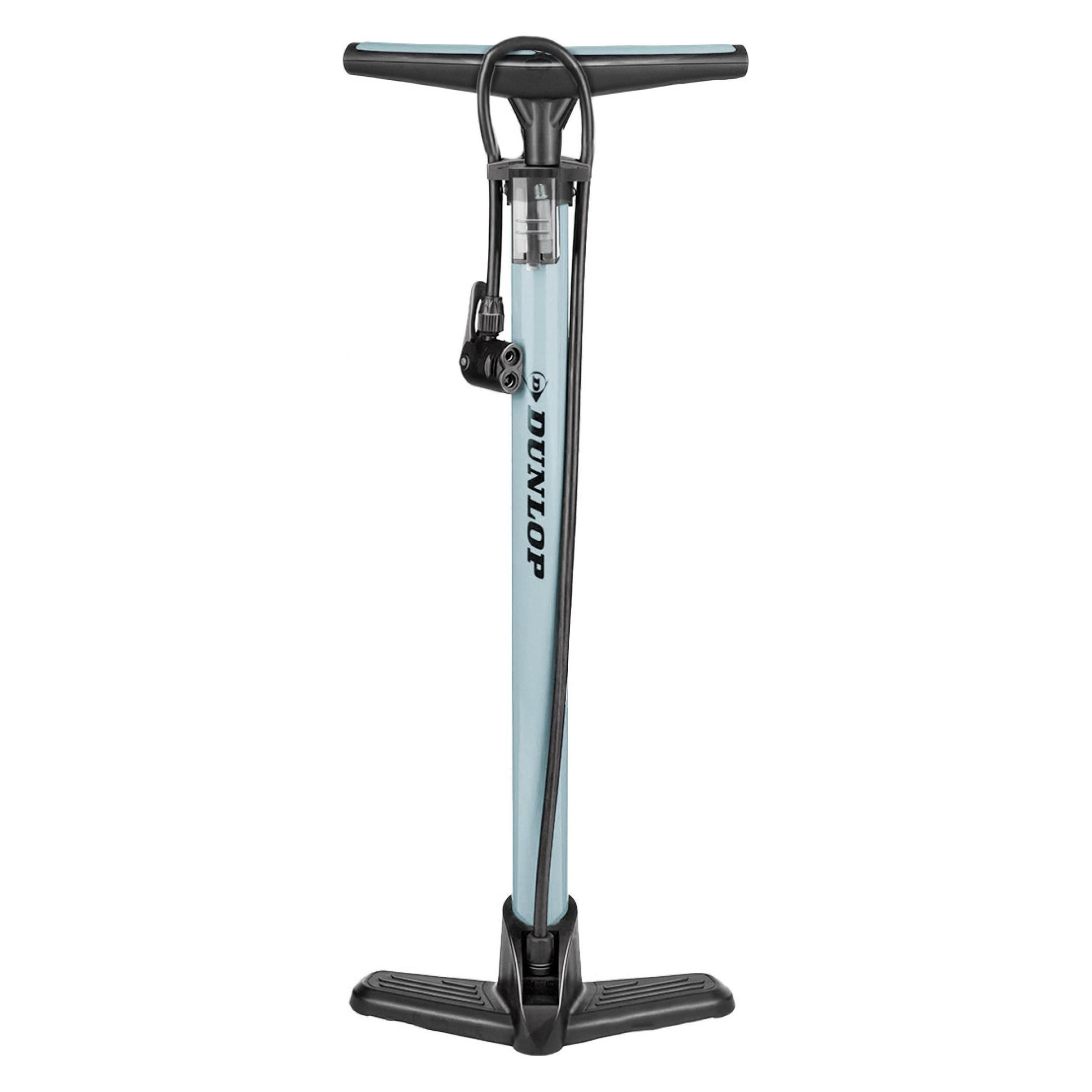 Dunlop Fahrrad-Standpumpe mit 3 Adaptern und 75cm Schlauch (8711252573809)