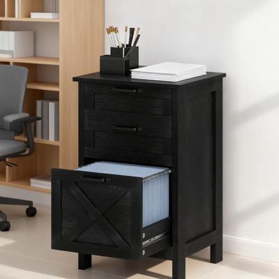 Kodotan sofa File Cabinet with 3 Drawers,Rustic Farmhouse Office Storage Cabinet,For Home and Office