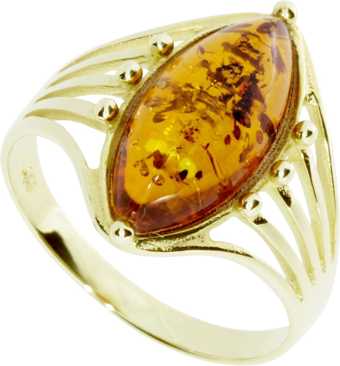 Fingerring OSTSEE-SCHMUCK "Ostsee-Schmuck Ring Lisbeth Ring Lisbeth" Gr. 62, gold (weiß, neutral), Fingerringe, Damen, 62 (19,7), Gelbgold 333, Fingerring