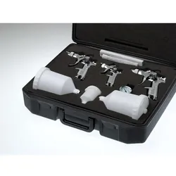 Koffer mit 3 Lackierpistolen 0.8mm, 1.4mm & 1.7mm