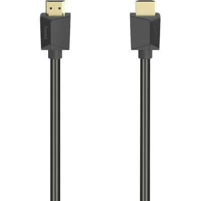 Hama HDMI Anschlusskabel HDMI-A Stecker, HDMI-A Stecker 5.00 m Schwarz 00200704 4K UHD HDMI-Kabel