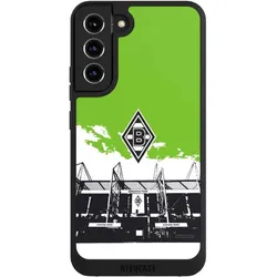 Nivocase Handyhülle für Samsung Galaxy S22+ Hülle NIVOpure Case Schwarz Borussia Mönchengladbach Fanartikel (Samsung Galaxy S22+), Smartphone Hülle, Schwarz