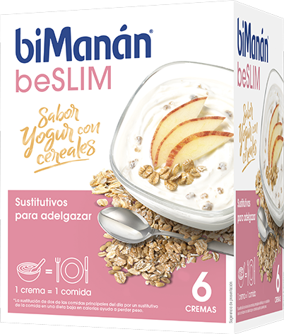 biManán beSlim Crema de Yogurt con Cereales 6 Uds