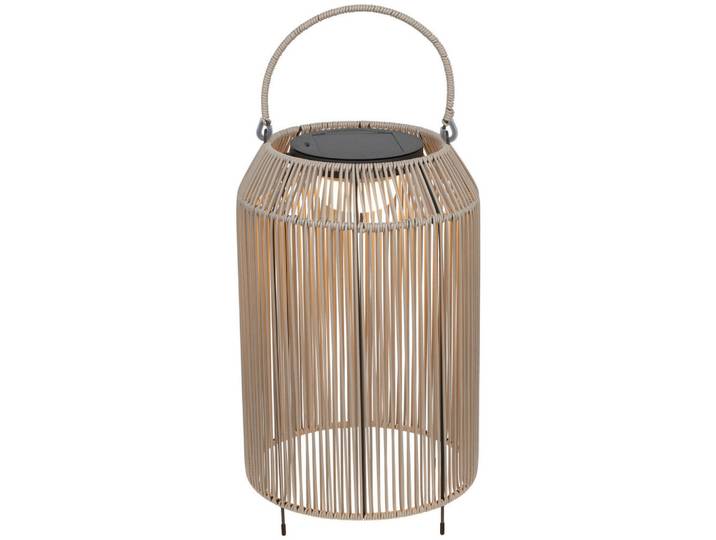 Novel Aussenleuchte, Beige, Metall, Kunststoff, Abstraktes, rund, 44 cm, RoHS, CE, mit Schalter, transportabel, Lampen & Leuchten, Außenbeleuchtung, Außenleuchten