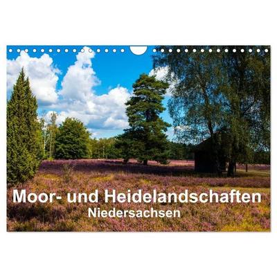 Moor- und Heidelandschaften Niedersachsen (Wandkalender 2027 DIN A4 quer), CALVENDO Monatskalender