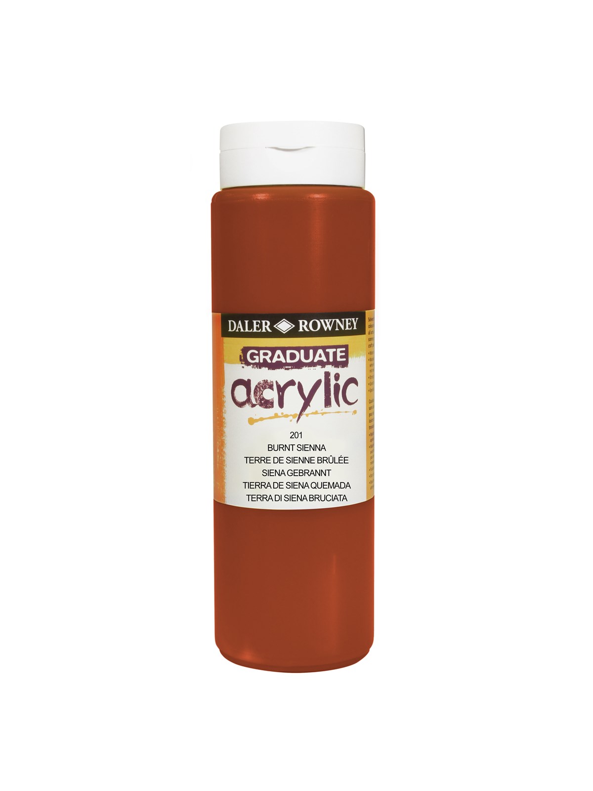 Daler-Rowney Graduate Acrylic 500 ml Burnt Sienna