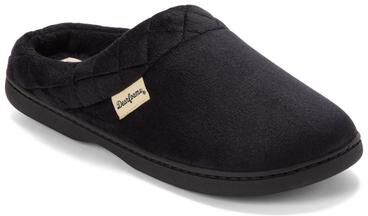 Women's Darcy Velour Clog by Dearfoams in Black (Size XL M)