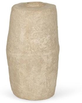 Mercana Rama Small Beige Paper Mache Floor Vase
