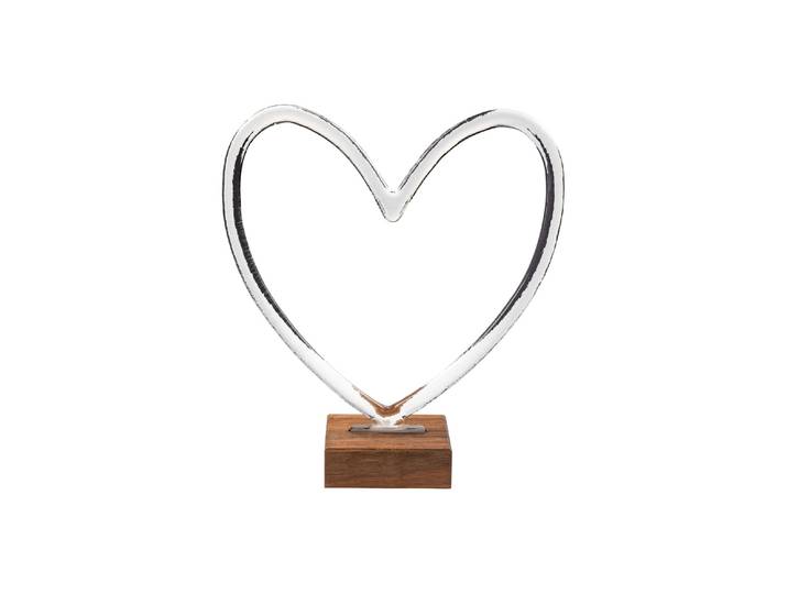 Dekofigur GLASI HERGISWIL Cuore Valentina 245 x 227 mm , braun, Dekofiguren, Dekofigur