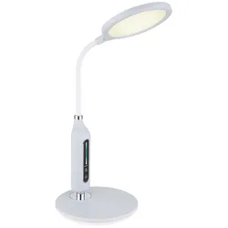 Tischleuchte Schreibtischlampe Beistelllampe Grau Touchdimmer LED Sensor