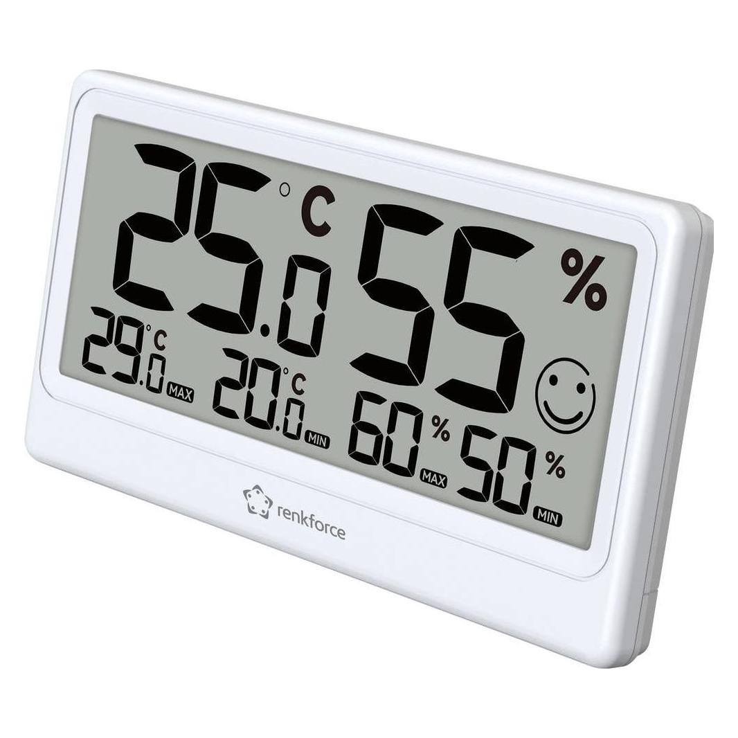 Renkforce RF-6416470 Thermo-/Hygrometer Weiss (RF-6416470)
