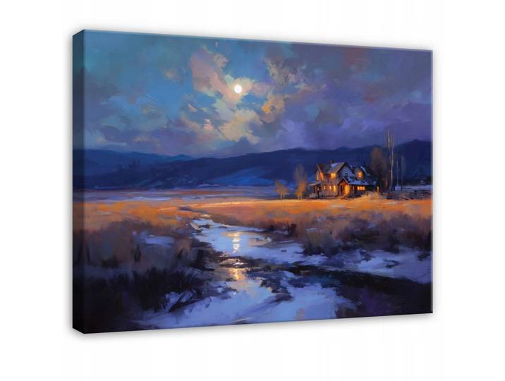 LEINWANDBILD Landschaft Natur Lila 60x40 cm